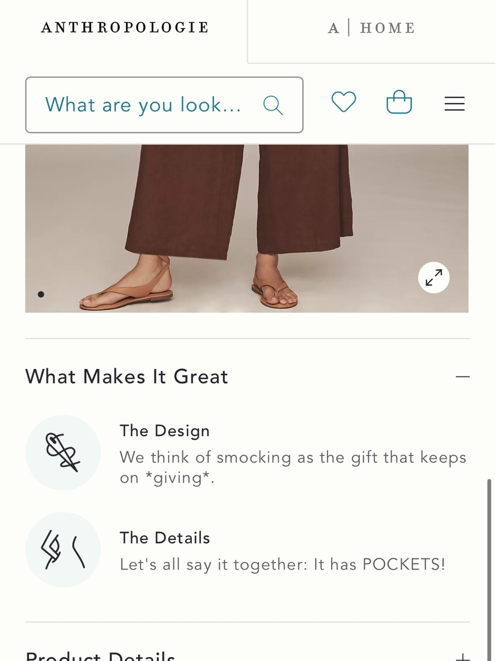 Anthropologie Somerset Pull-on Pant: Linen Edition, ST, fits up to M-L - Picture 6 of 6